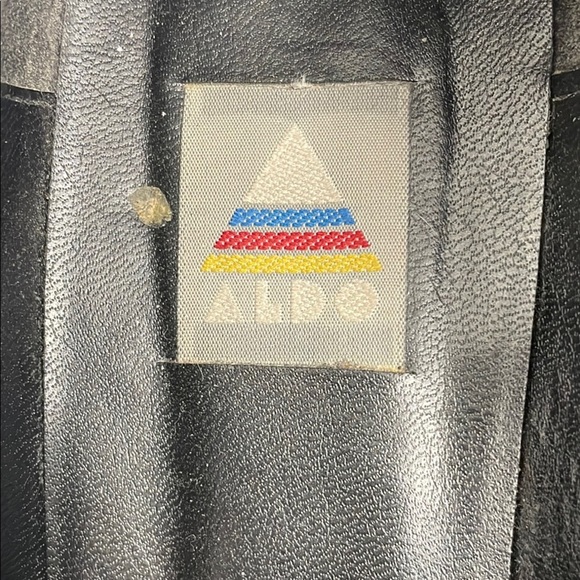 Aldo Black Velvet Loafers Slip-Ons with Gold Details - Picture 2 of 10